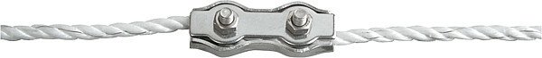 Elevage - Accessoires tubulaires - Raccord de jonction cordes en inox  pour cordes jusqu'à 6 mm , les 10