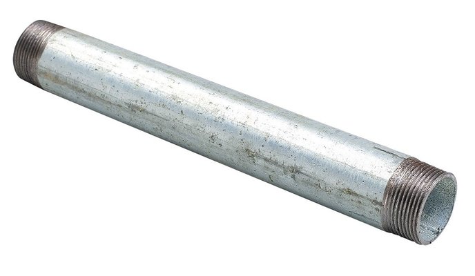 Plomberie - Raccords galva - Allonge Galva 3/4" - Longueur 30 Cm