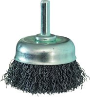 Consommables atelier - Ponçage, tronçonnage - BROSSE CONIQUE D.50 SUR TIGE 6X30 ACIER ONDULE