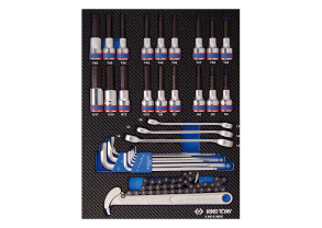 Equipement d'atelier - Outillages à main - Module mousse + PP 31 pièces Torx-Mâles-tuyauter PROMO