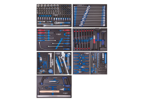 Equipement d'atelier - Outillages à main - Composition 263 outils plateaux EVAWAVE PROMO