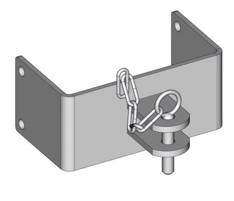 Elevage - Accessoires tubulaires - Paire De Fixations Simple En U L=200