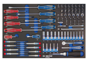 Equipement d'atelier - Outillages à main - Module mousse + PP 93 pièces 1/4" 4-14mm 2235-2335-embouts+tournevis PROMO