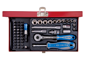 Equipement d'atelier - Outillages à main - Coffret 1/4" 51 pièces douilles et embouts