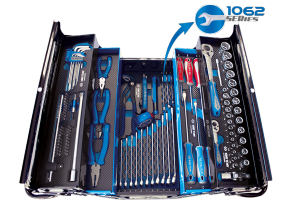 Equipement d'atelier - Outillages à main - Caisse à outils 100 pièces - Bleue PROMO
