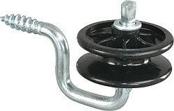 Elevage - Accessoires tubulaires - Isolateur poulie d'angle, tige métrique  filetée M8 pour piquet en fer, les 6