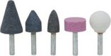 Consommables atelier - Ponçage, tronçonnage - JEU DE 5 MEULES QUEUE DIAM 6mm