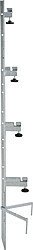 Elevage - Accessoires tubulaires - Piquet de montage spécial, 4 enrouleurs, hauteur cloture 1,35 m
