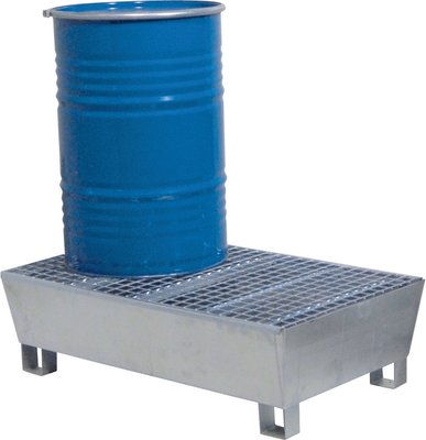 Equipement d'atelier - Rangement - Bac De Retention Galva 2 Futs 220L 1220X815X330