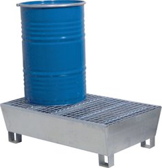 Equipement d'atelier - Rangement - Bac De Retention Galva 2 Futs 220L 1220X815X330