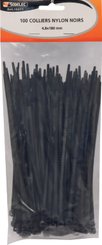 Eclairage, signalisation - Consommables 12/24V - 100 COLLIERS NYLON 4.8X180