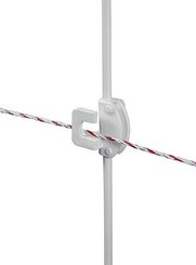Elevage - Accessoires tubulaires - Piquet acier Tournefix, 1,10 m avec 2 isolateurs (les 10)