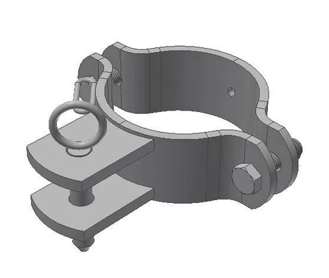 Elevage - Accessoires tubulaires - Bride - Ø102 - Simple Support Dans L'Axe