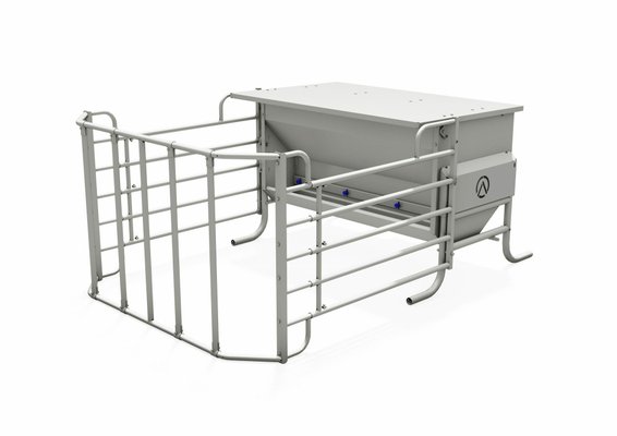 Elevage - Accessoires tubulaires - Trémie À Veaux 2M50 Simple Côté Avec Enclos Basculant Prix Net