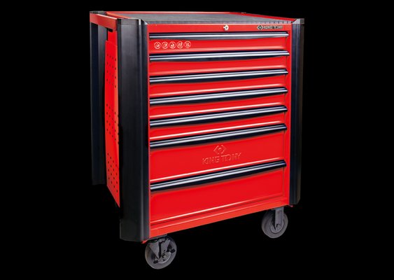 Equipement d'atelier - Outillages à main - Servante d'atelier 7 tiroirs série Bumper : rouge PROMO