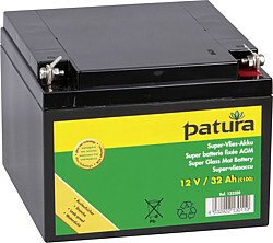 Elevage - Accessoires tubulaires - Super batterie fixée AGM 12 V / 50 Ah, pour électrificateurs 12 V, tous