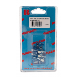 Eclairage, signalisation - Consommables 12/24V - Hf- 10 Fusibles Enfi 15A Bleu