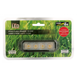 Eclairage, signalisation - Feux, rampes - Feu Penetration 4 Led Plat Orange Lumitrack