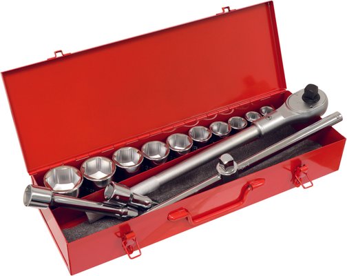 Equipement d'atelier - Outillages à main - Coffret De Douilles Camion-6Pans-3/4"14Pcs Cv Pro *Dt*