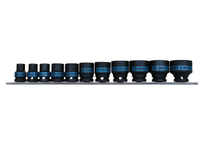 Equipement d'atelier - Outillages à main - Jeu de 11 douilles 1/2" à chocs 10-11-13-17-19-22-24-27-29-30-32mm PROMO