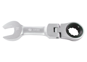 Equipement d'atelier - Outillages à main - Clé mixte à cliquet tête inclinable courte 9mm