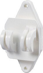 Elevage - Accessoires tubulaires - Isolateur cloture permanente pour cordes et fils HippoWire, blanc, les 25