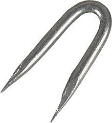 Elevage - Accessoires tubulaires - Crampillons zingage zinc / alu, 3,8 x 38mm, 2,5 kg (1 kg = env. 155 pcs)