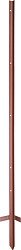 Elevage - Accessoires tubulaires - Piquet cornière 1,15 m, tete renforcée 2 mm, laqué rouge, avec beche soudée,