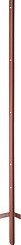 Elevage - Accessoires tubulaires - Piquet cornière 1,15 m, tete renforcée 2 mm, laqué rouge, avec beche soudée,