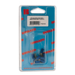 Eclairage, signalisation - Consommables 12/24V - Hf- 10 Cosses Plat.M Bleu L4.8