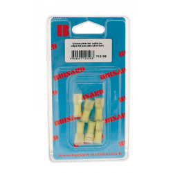 Eclairage, signalisation - Consommables 12/24V - Hf- 6 Cosses Plat F Jaune L6.3