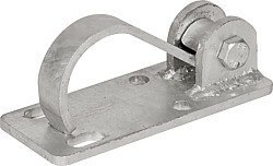 Elevage - Accessoires tubulaires - Support pour barrière sur tube 60 mm