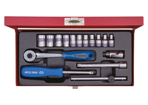 Equipement d'atelier - Outillages à main - Coffret 1/4"  16 pièces, cliquet à 72 dents