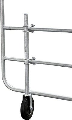 Elevage - Accessoires tubulaires - Roue d'appui pour barrière type herbage
