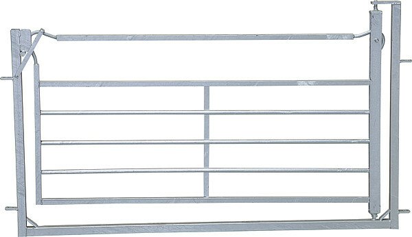 Elevage - Accessoires tubulaires - Porte pivotante et coulissante + cadre pour contention ovins, l =1,83 m, galv.