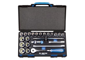 Equipement d'atelier - Outillages à main - Coffret de douilles et accessoires1/2" 6 pans EVAWAVE - 23 pièces