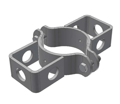 Elevage - Accessoires tubulaires - Bride - Ø102 - Double Reception Verrou Dans L’Axe