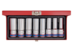 Equipement d'atelier - Outillages à main - Coffret de douilles longues, 8 pièces