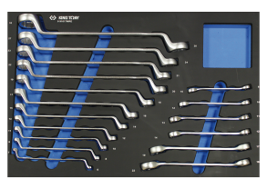Equipement d'atelier - Outillages à main - Module mousse + PP 17 pcs Clés polygonales et tuyauter PROMO