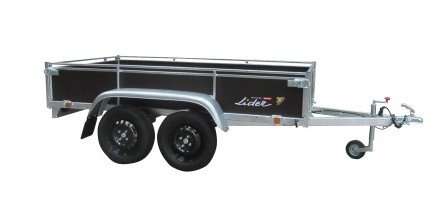 Transport - Remorque bagagère et pros - Remorque bagagère Lider Bois 2 essieux -  251 x 133 x 40 - PTAC 500 kg