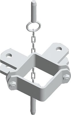 Elevage - Accessoires tubulaires - Bride double 90, 2 directions en angle