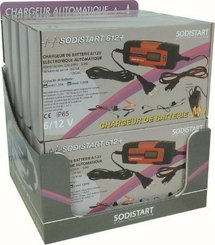 Batteries et accessoires - Chargeurs - CHARGEUR ELECTRON. AUTO 6-12V 4A + ACCESSOIRES