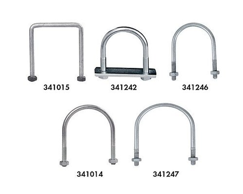 Elevage - Accessoires tubulaires - Etrier pour poteaux carrés 90 mm, galvanisé
