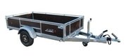 Transport - Remorque bagagère et pros - Remorque bagagère Lider Bois 1 essieu - Freinage inertie - 251 x 133 x 40 - PTAC 750 kg