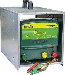 Elevage - Accessoires tubulaires - Boitier de transport ouvert galvanisé  pour électrificateurs PATURA