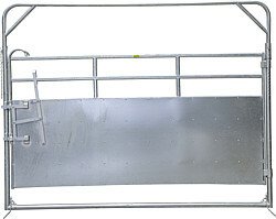Elevage - Accessoires tubulaires - Porte pivotante PLUS  3,05 m, hauteur : 2,45 m, galvanisée