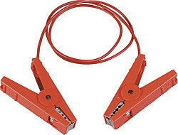Elevage - Accessoires tubulaires - Cable de jonction fils, pour clotures à 4 fils, pinces croco inox isolées