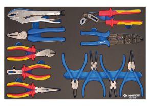 Equipement d'atelier - Outillages à main - Module mousse + PP 11 pinces PROMO
