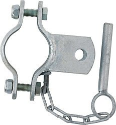 Elevage - Accessoires tubulaires - Bride double D= 60 mm , simple support, galvanisée