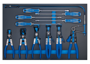 Equipement d'atelier - Outillages à main - Module mousse + PP 11pcs Pinces et tournevis pour colliers PROMO